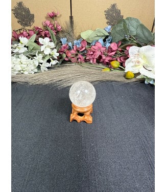 Clear Quartz Sphere #44, 35.2mm, 60.88gr