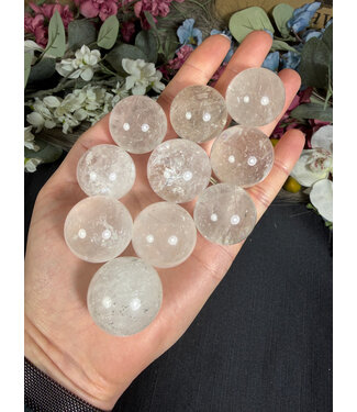 Mini Clear Quartz Sphere, 2.5-3cm