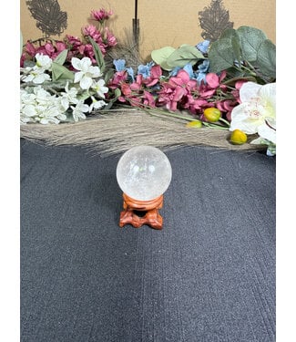 Clear Quartz Sphere #8, 37.4mm, 73.46gr