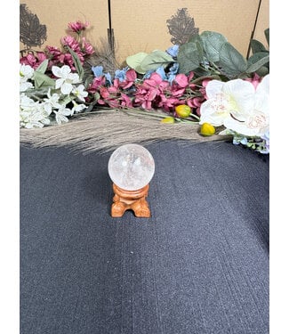 Clear Quartz Sphere #30, 34.8mm, 58.6gr