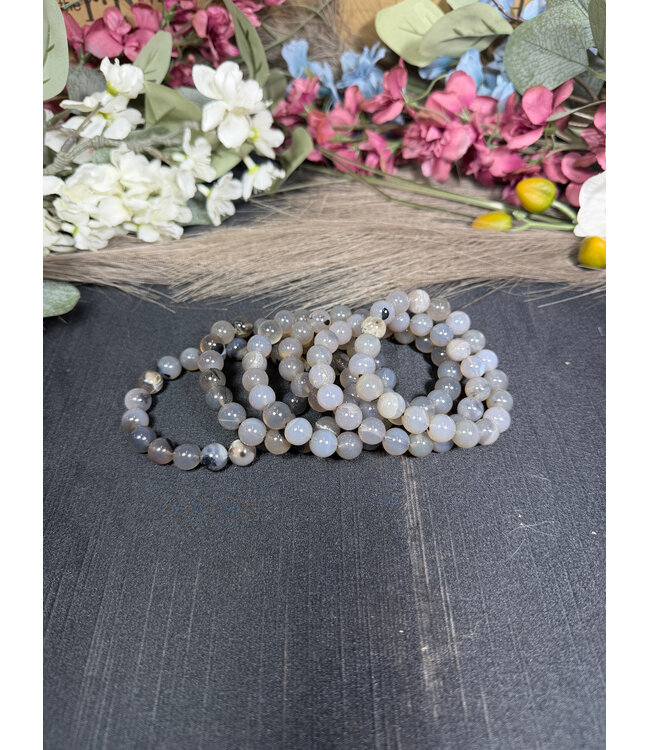 Fluorescent Agate 10mm Bracelet