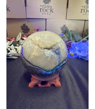 Fluorescent Agate Sphere #47, 120.5mm, 2286gr