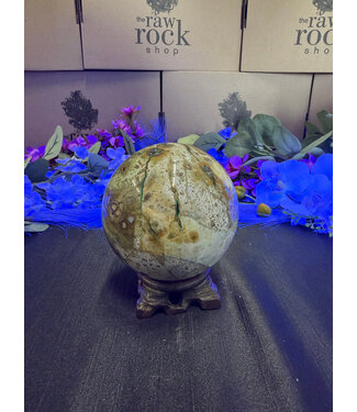 Fluorescent Agate Sphere #32, 98.1mm, 1138gr