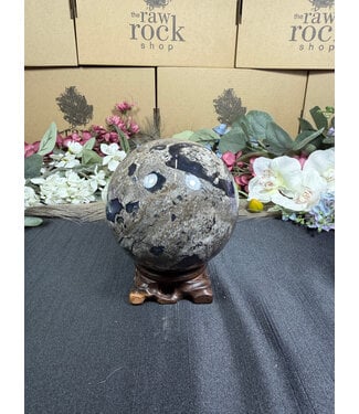 Fluorescent Agate Sphere #30, 98.2mm, 1224gr