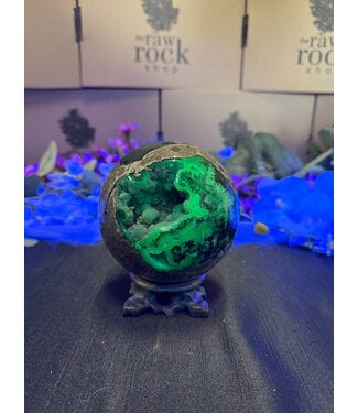 Fluorescent Agate Sphere #26, 101.7mm, 1338gr