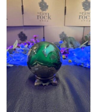 Fluorescent Agate Sphere #20, 98mm, 1258gr