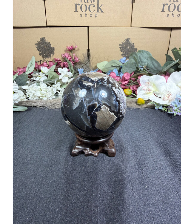 Fluorescent Agate Sphere #12, 88.6mm, 916gr