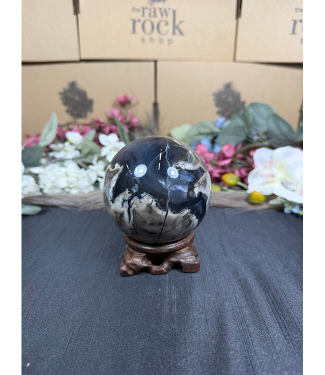 Fluorescent Agate Sphere #3, 84.5mm, 790gr