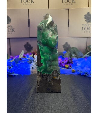 Fluorescent Agate Tower #47, 1402gr