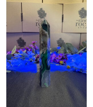 Fluorescent Agate Tower #44, 272gr