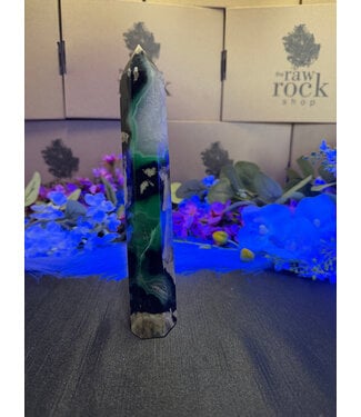 Fluorescent Agate Tower #41, 346gr