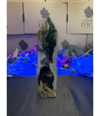 Fluorescent Agate Tower #40, 524gr