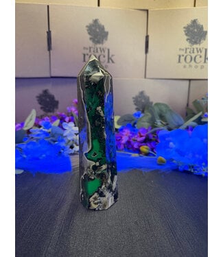 Fluorescent Agate Tower #39, 544gr