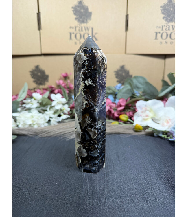 Fluorescent Agate Tower #35, 392gr