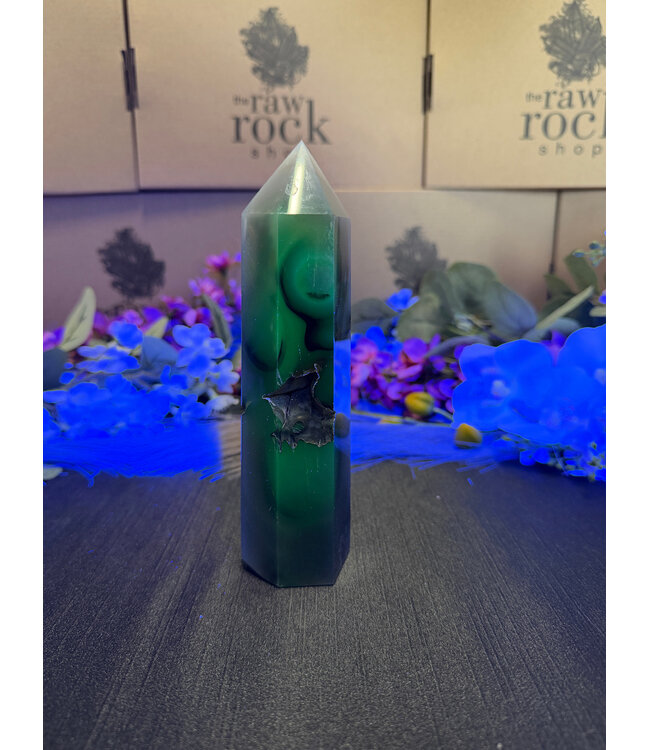 Fluorescent Agate Tower #32, 468gr