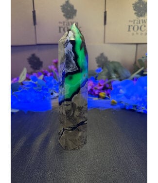 Fluorescent Agate Tower #29, 446gr