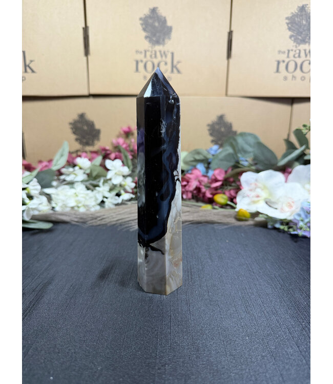 Fluorescent Agate Tower #28, 294gr