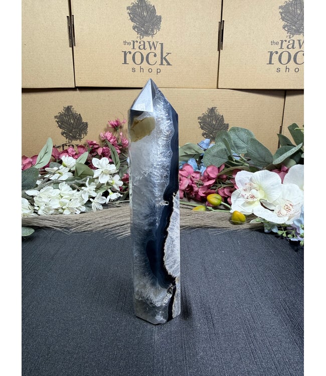 Fluorescent Agate Tower #27, 320gr