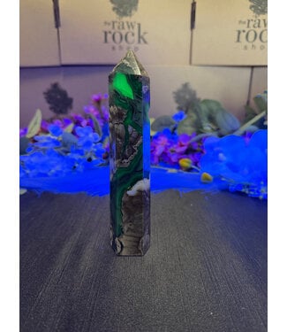 Fluorescent Agate Tower #18, 270gr