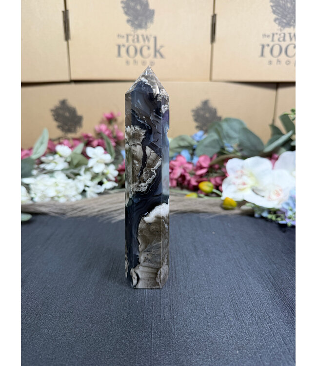 Fluorescent Agate Tower #18, 270gr