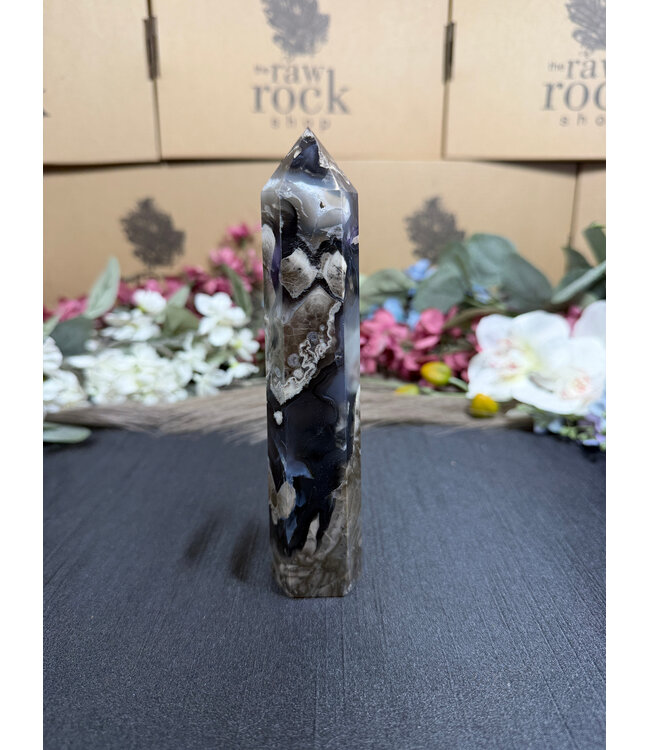 Fluorescent Agate Tower #19, 270gr