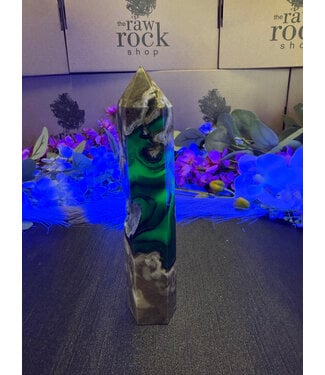 Fluorescent Agate Tower #14, 258gr