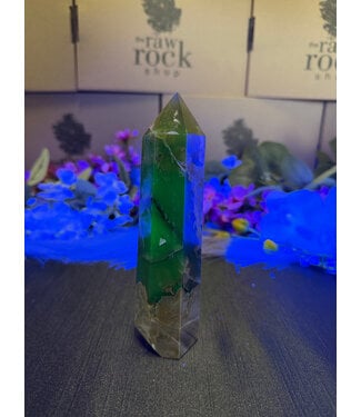 Fluorescent Agate Tower #12, 322gr