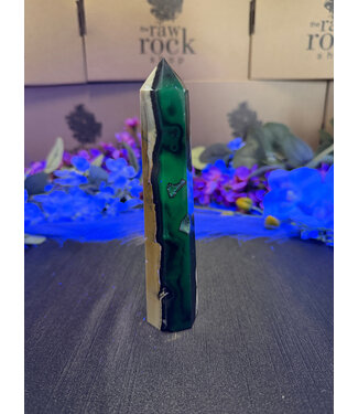 Fluorescent Agate Tower #22, 228gr