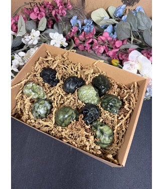 2" Green Jade Skull 1KG bulk lot