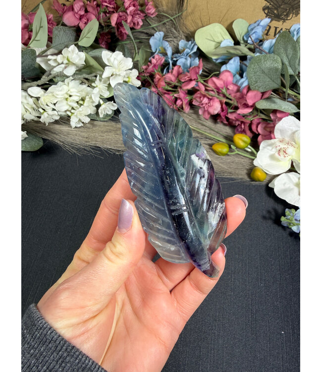 Fluorite Feather #28, 94gr