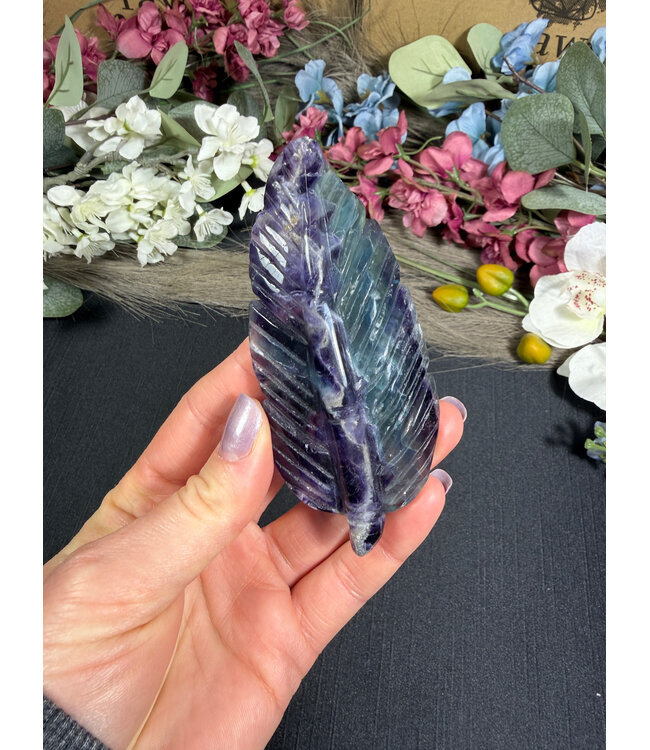 Fluorite Feather #25, 86gr