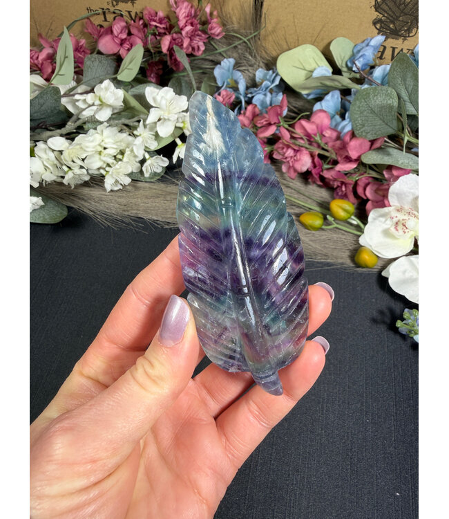 Fluorite Feather #26, 86gr