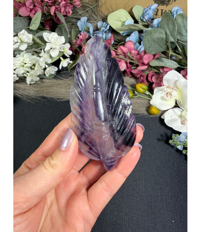 Fluorite Feather #23, 94gr