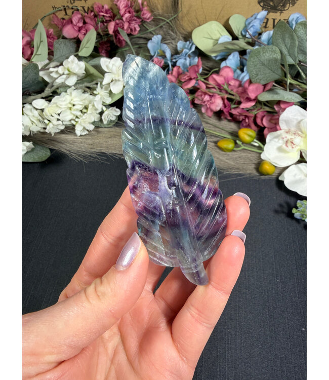 Fluorite Feather #19, 60gr