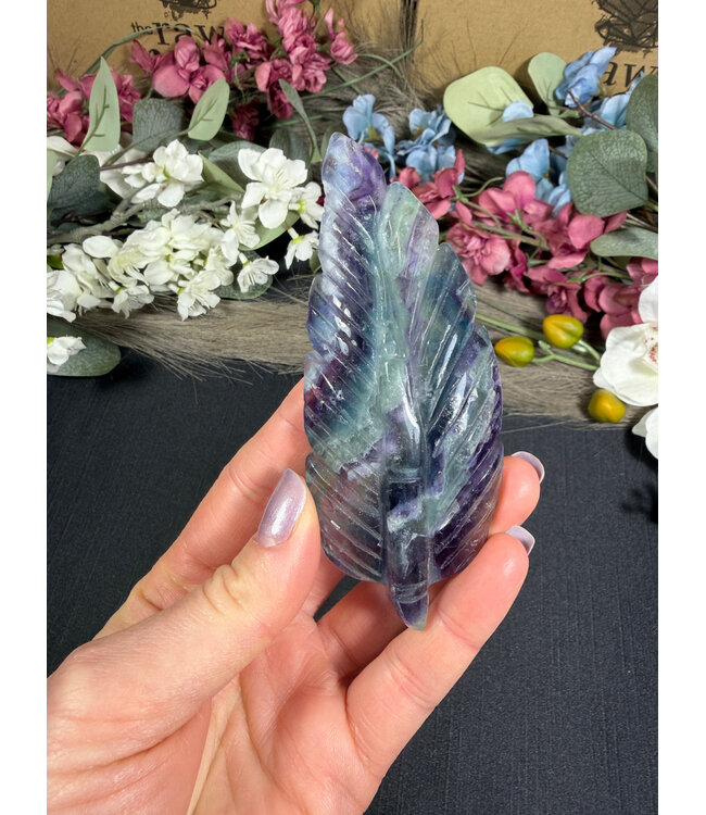 Fluorite Feather #24, 86gr