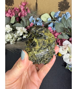Raw Epidote Specimen #18, 232gr