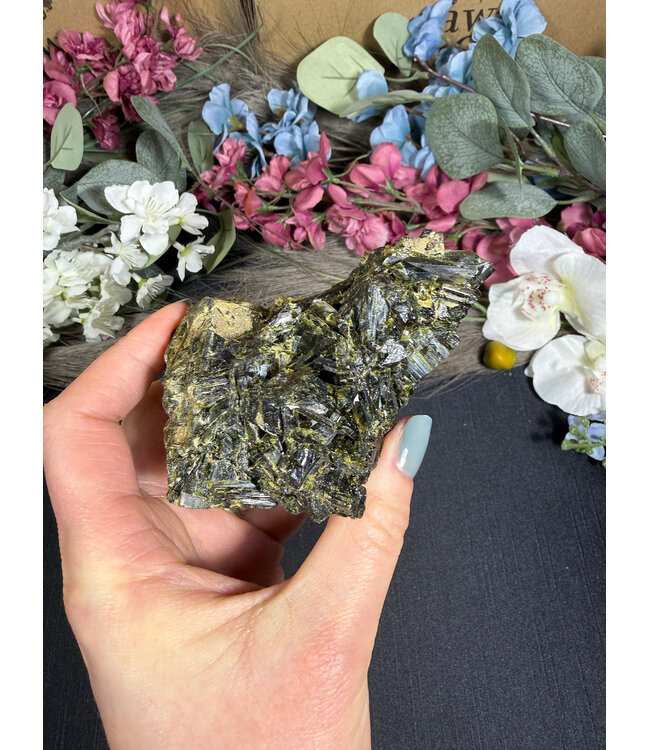 Raw Epidote Specimen #25, 298gr