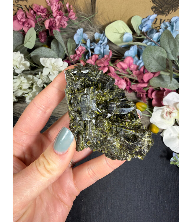 Raw Epidote Specimen #19, 138gr