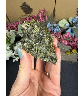 Raw Epidote Specimen #4, 164gr