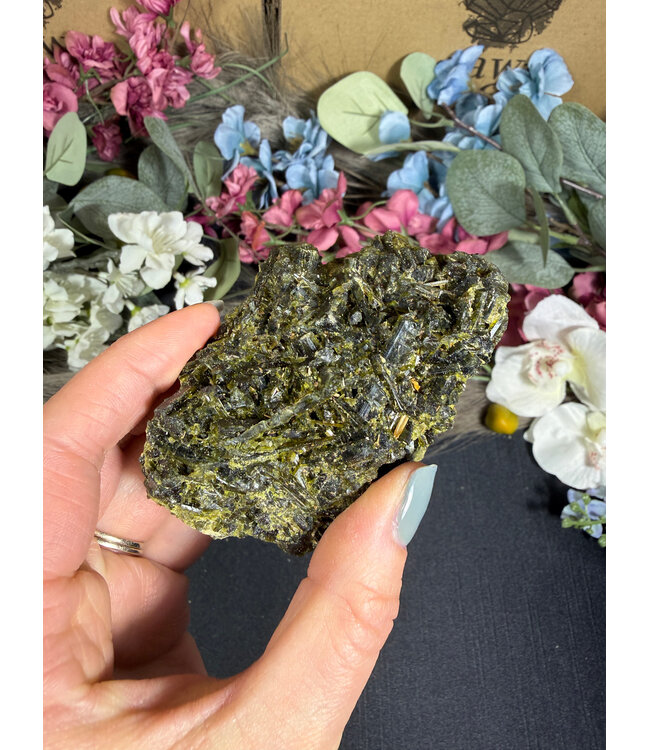 Raw Epidote Specimen #22, 168gr