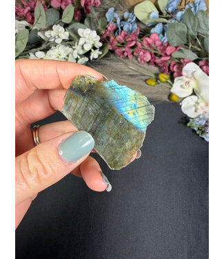 Labradorite Freeform Rough and Polished #124, 24gr