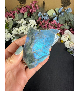 Labradorite Freeform Rough and Polished #127, 124gr