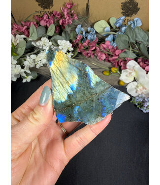 Labradorite Freeform Rough and Polished #128, 120gr