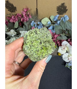 Raw Peridot with Olivine on Matrix #27, 230gr