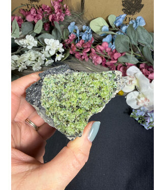 Raw Peridot with Olivine on Matrix #39, 234gr