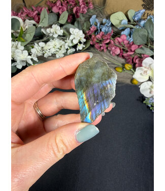 Labradorite Freeform Rough and Polished #123, 26gr