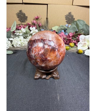 Fire Quartz Sphere #5, 1064gr, 91mm