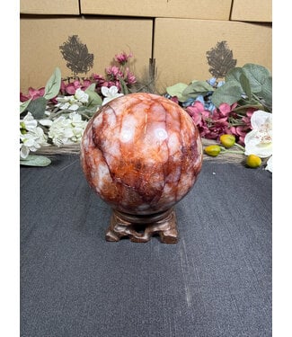 Fire Quartz Sphere #7, 1218gr, 96mm