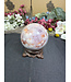 Flower Agate Sphere #8, 630gr, 77.1mm