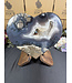 Fluorescent Agate Heart #1 with stand, 5014gr